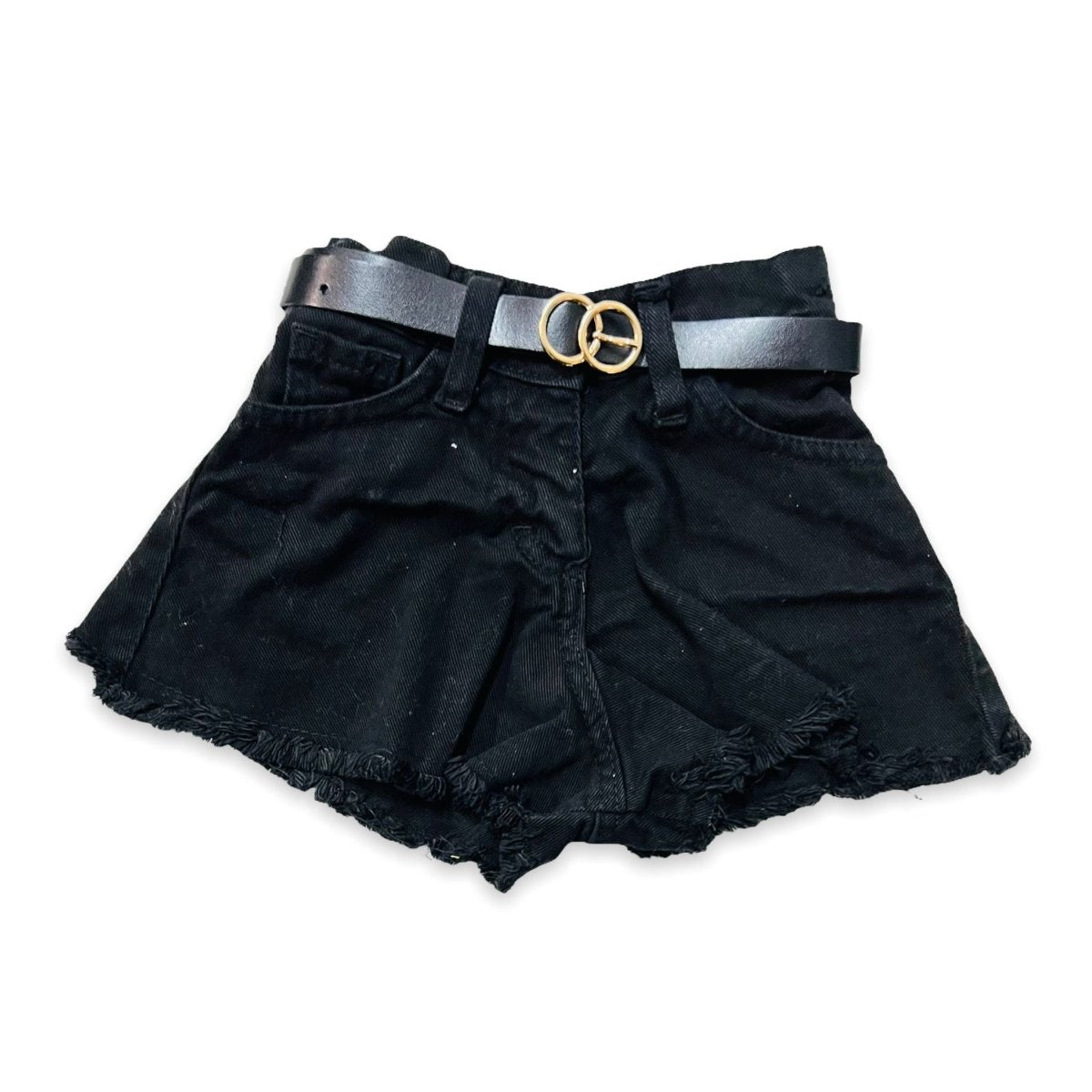 Shorts di Jeans Sfrangiato Bimba - Mstore016 - Shorts Bimba - Emilu