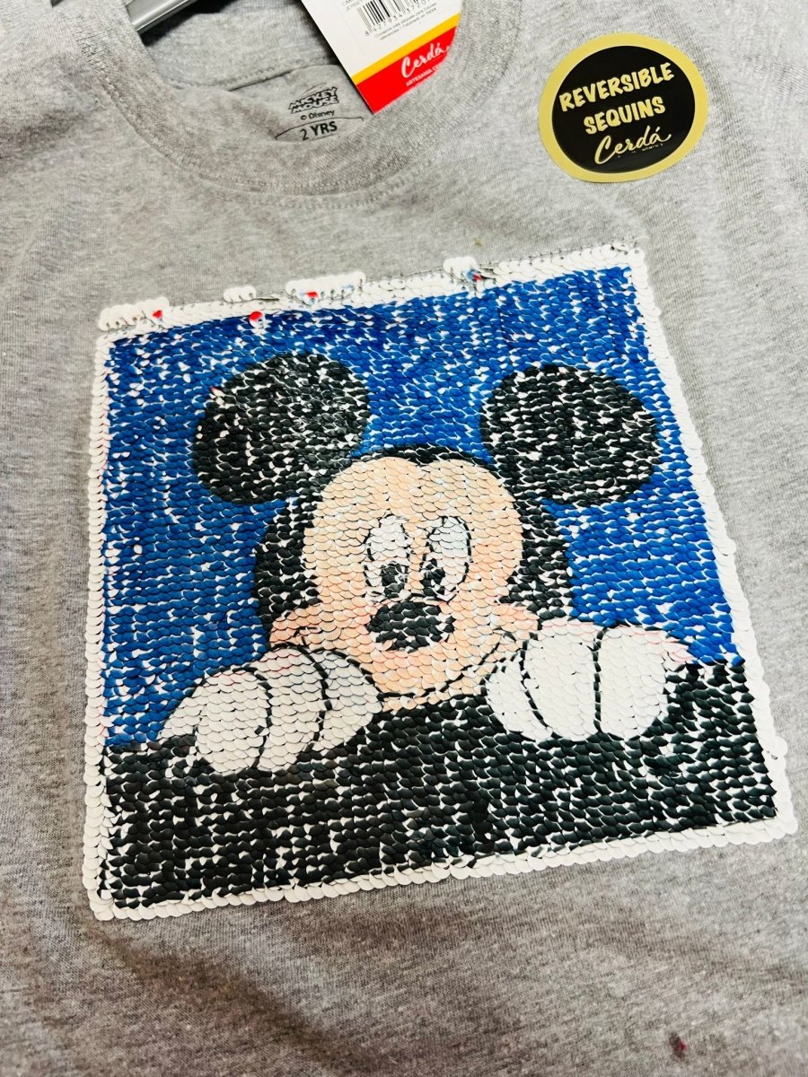 T-shirt Paperino/Mickey Mouse Reversibile 100% Cotone – Mstore016