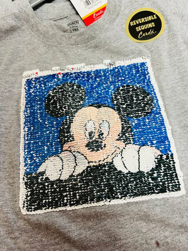T-shirt Paperino/Mickey Mouse Reversibile 100% Cotone - Mstore016 - T-shirt Paperino - Disney